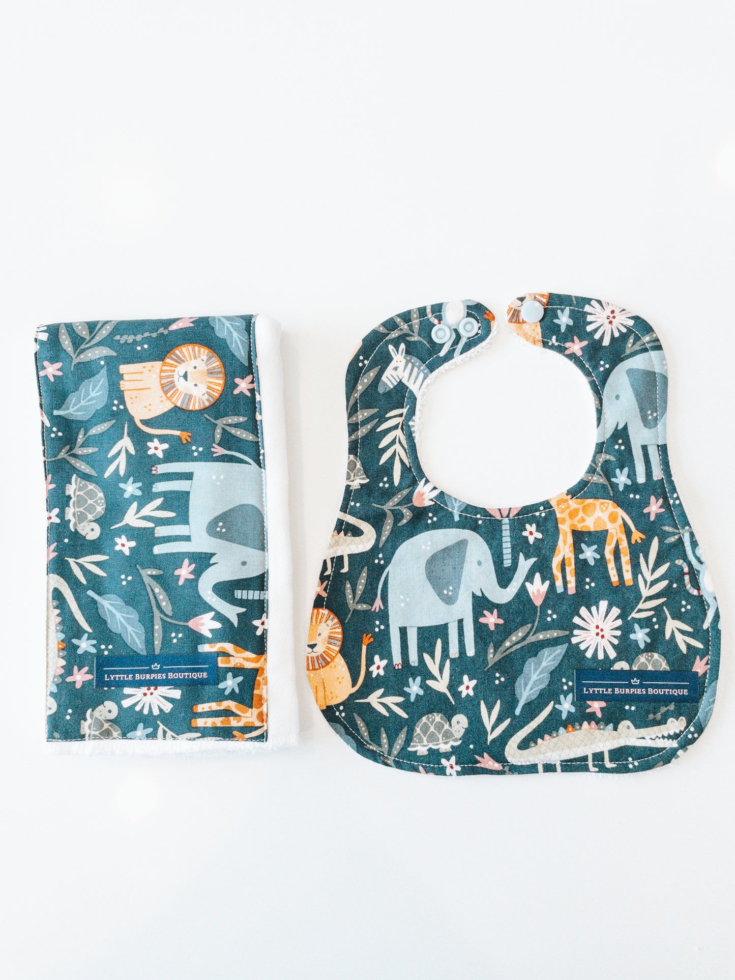 Bib & Burp Cloth Set