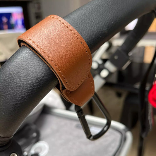 Leather Stroller Hooks For Diaper Bag